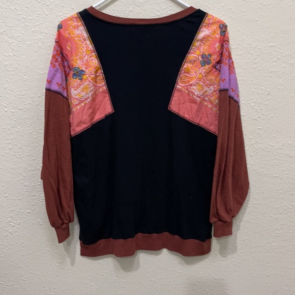 Free People women’s feelin’ it patch shirt size XS - Picture 4 of 6